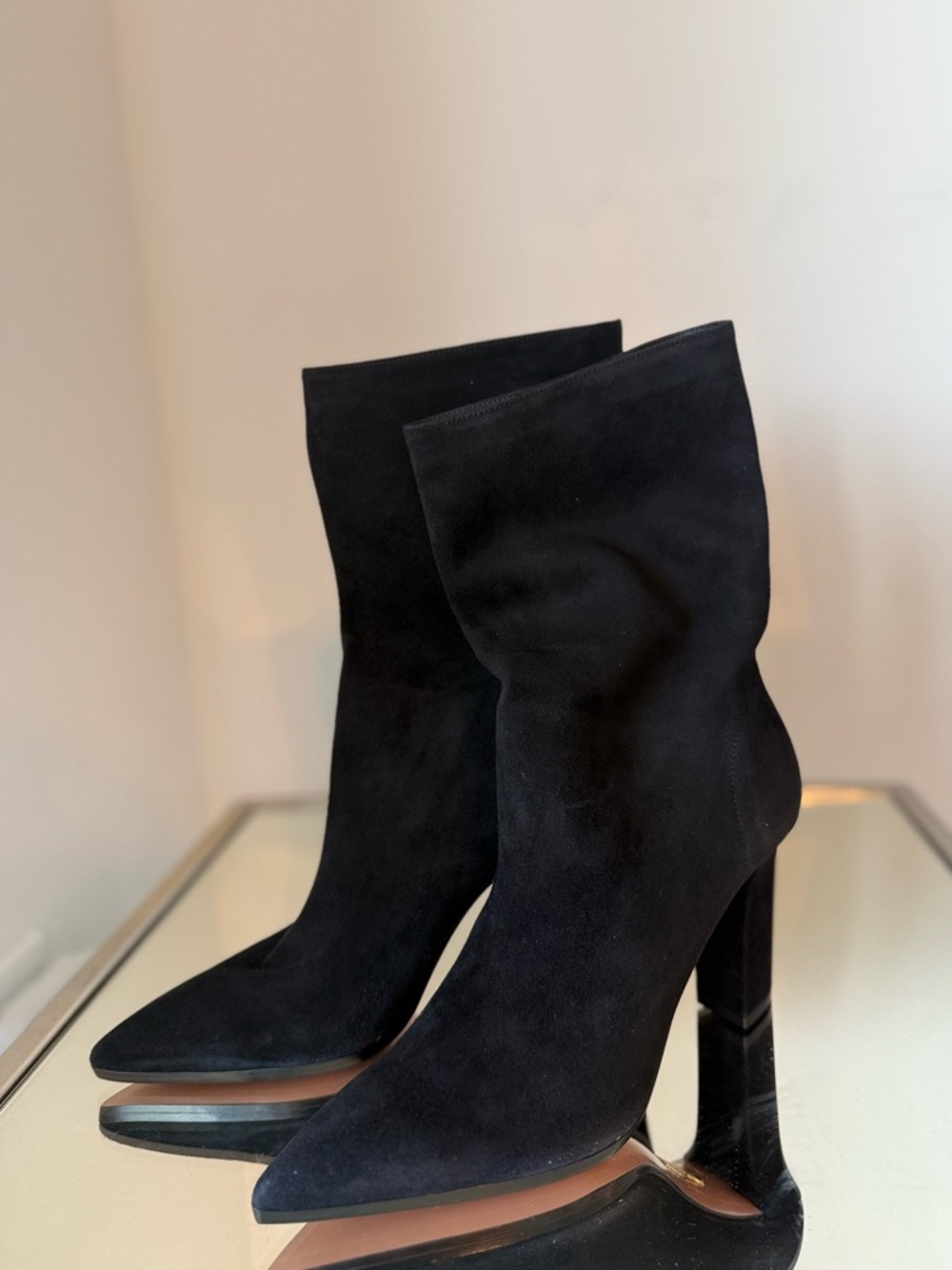 New AQUAZZURA Skyler 90 Bootie $875 39.5 - Picture 3 of 9